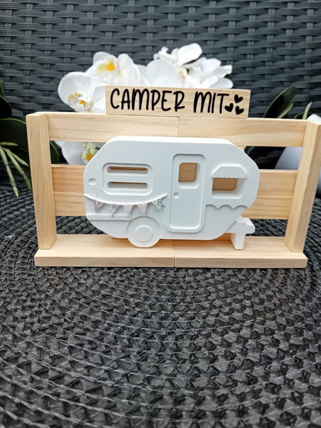 Wohnwagen-Aufsteller „Camper mit ❤️